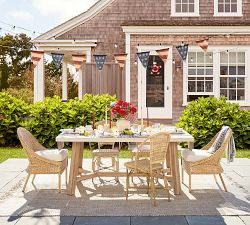 Westport Wicker Outdoor Dining Outdoor Bistro Chair | Pottery Barn (US)
