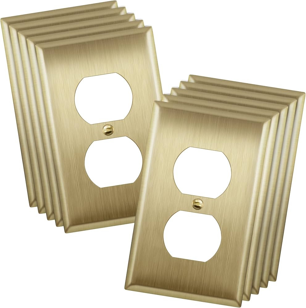 ENERLITES Toggle Light Switch Metal Wall Plate, Stainless Steel 201, Corrosion Resistant, Size 1-... | Amazon (US)