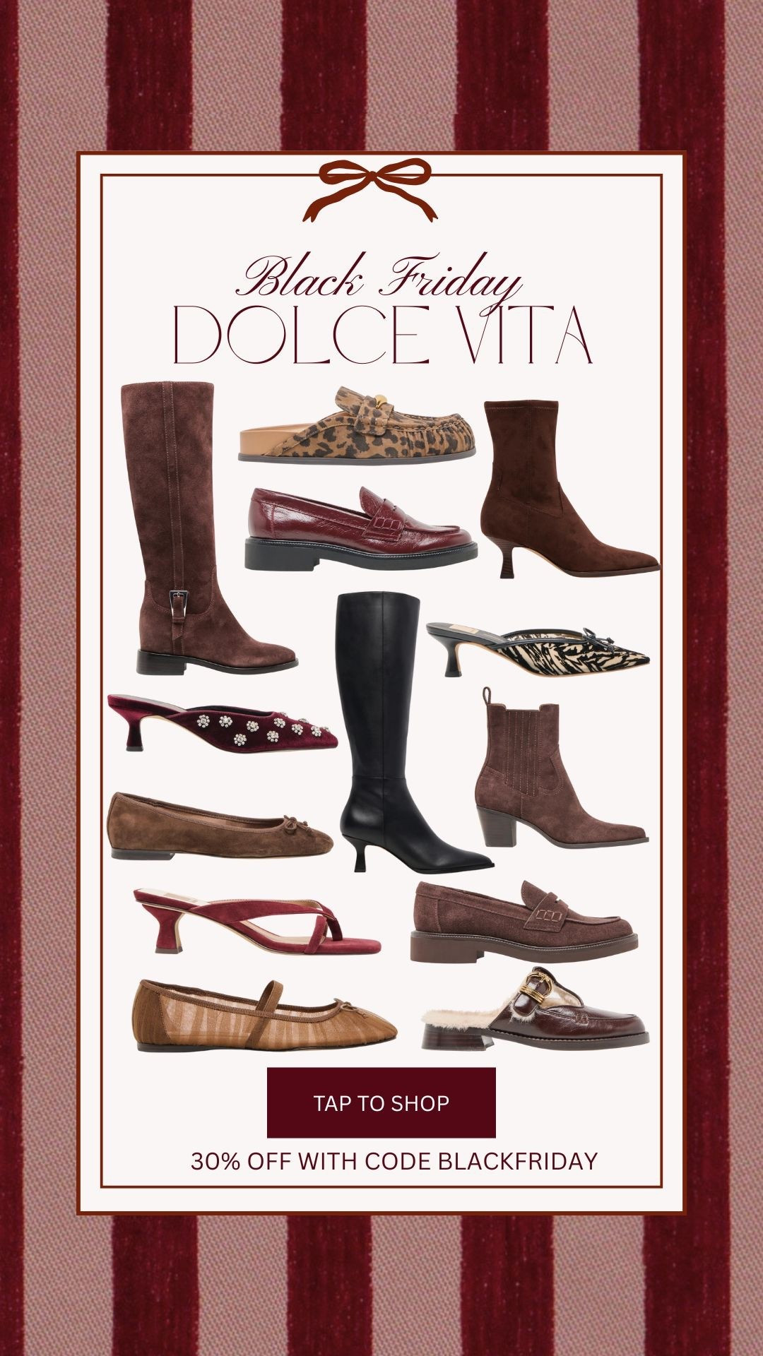 ✨ DOLCE VITA BLACK FRIDAY ✨
The best time to snag your favorite boots + loafers + ballet flats + heels🤎

30% OFF everything with code BLACKFRIDAY 


#dolcevita #blackfridaysale #ltksale #ltkfinds #ltkshoes #fallfashionfinds #winterfashion2024 #holidaystyleinspo #bootseason #loafers #shoesale #ltkdeals #giftguideideas #neutralstyle #classicstyle


#LTKGiftGuide #LTKSaleAlert #LTKCyberWeek