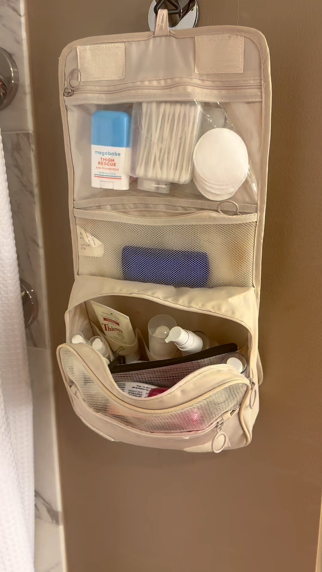 Seriously so obsessed with this hanging toiletry bag and right now it’s under $10 are you kidding. It’s so compact and yet holds sooo much. I just keep it packed and never have to worry about forgetting anything. I always say buy travel sizes in things you love and then that way you never have to be without when you are traveling!  

Use code JUSTAKEYATHEART10 if you buy Osea from their website :)

I will also link my other fav travel products on Amazon! 

#LTKmorningroutine #LTKTravel #LTKselfcare