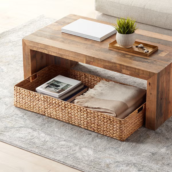 Water Hyacinth Coffee Table/Under Bed Bin | The Container Store