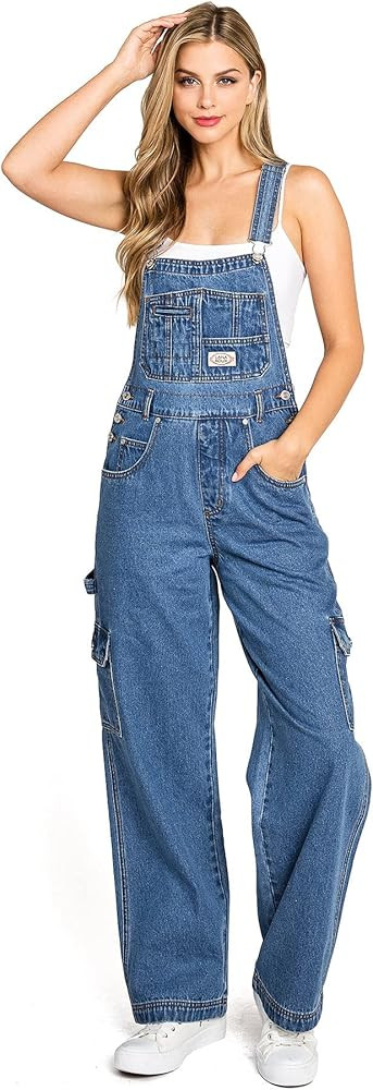 90s Retro Dungaree Utility Denim Twill Canvas Jumpsuit Overalls | Amazon (US)