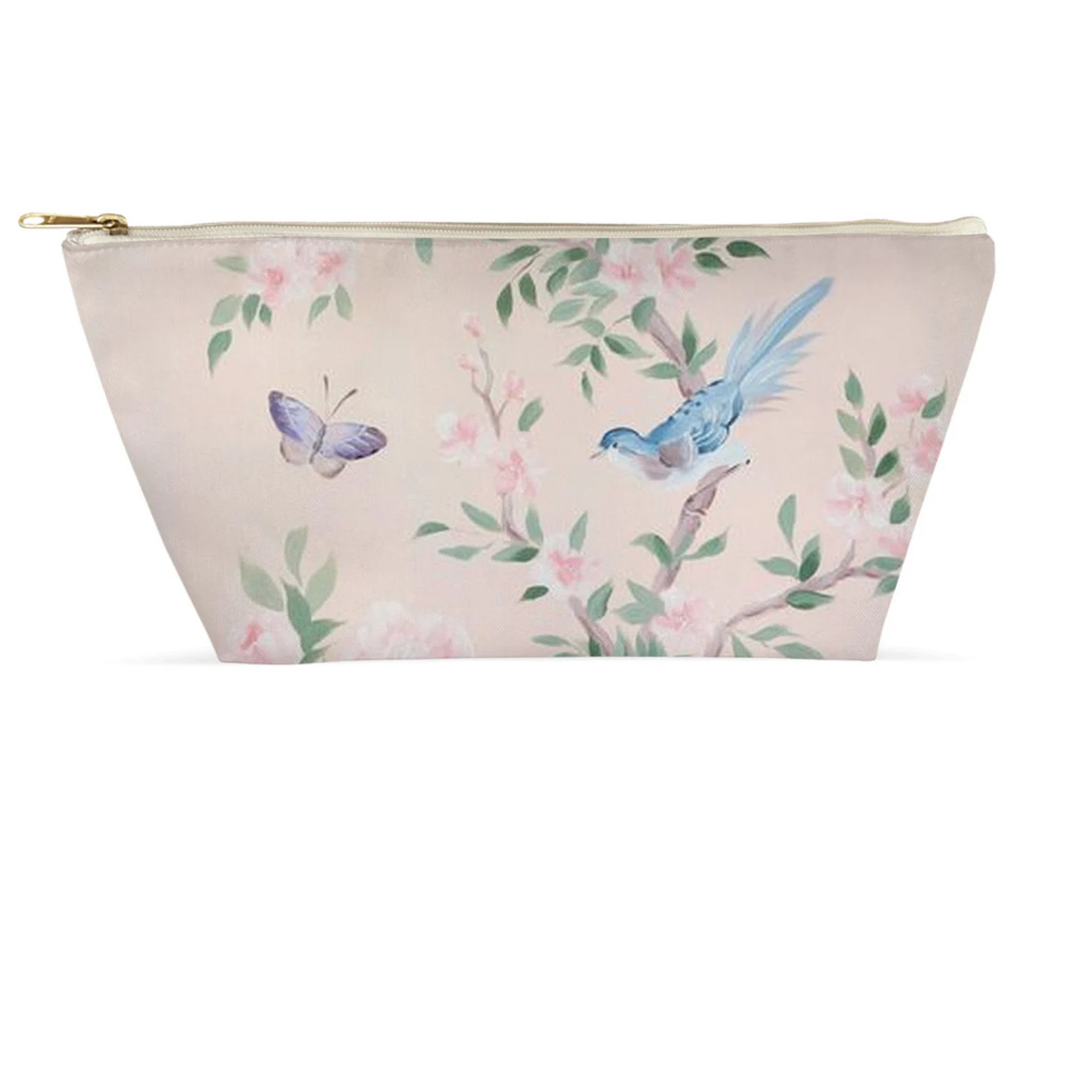 April Pink Chinoiserie Accessory Pouch - Etsy | Etsy (US)
