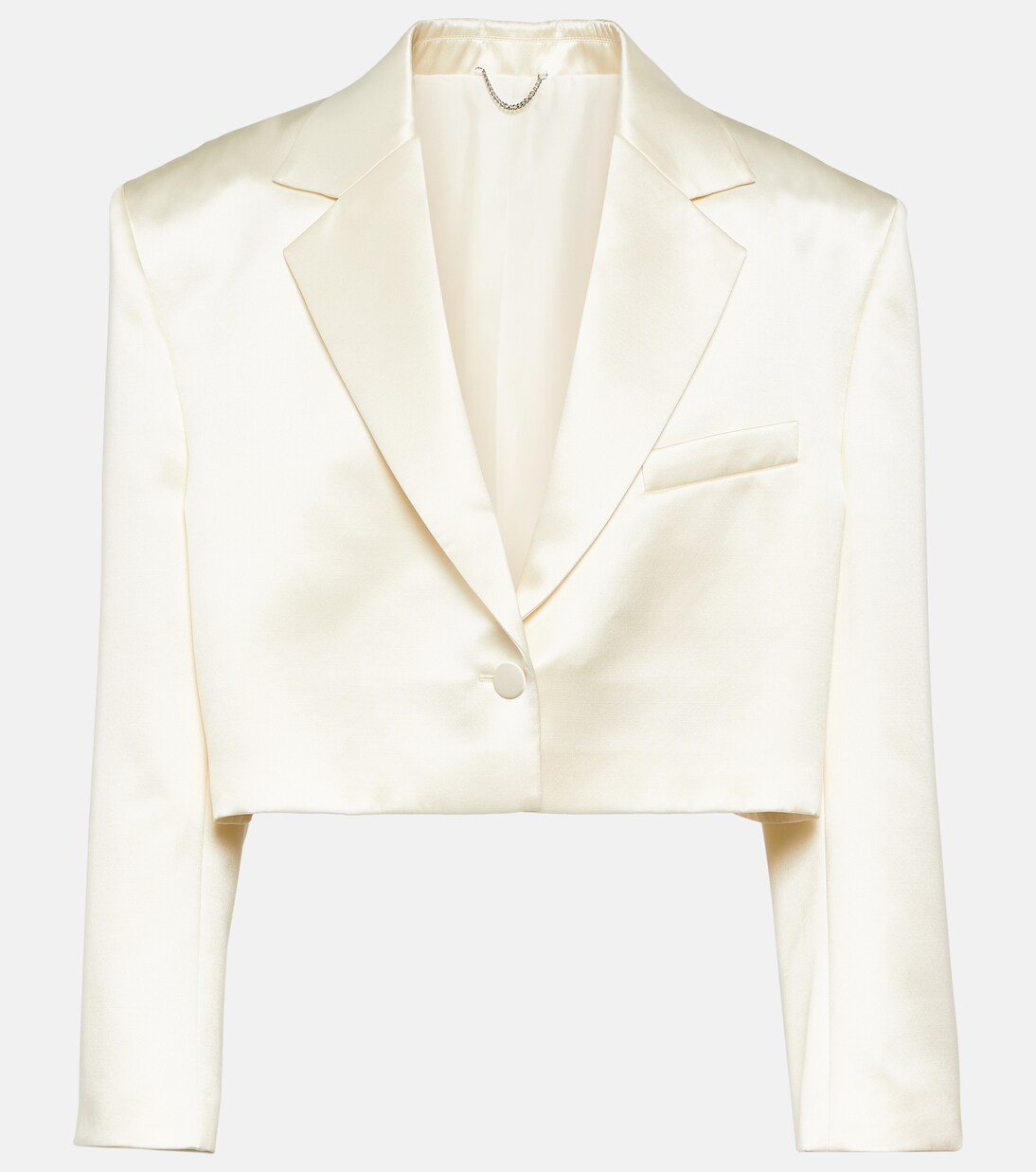 Cropped silk and wool blazer | Mytheresa (UK)