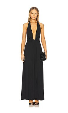 MISHA Jennifer Maxi Dress in Black from Revolve.com | Revolve Clothing (Global)