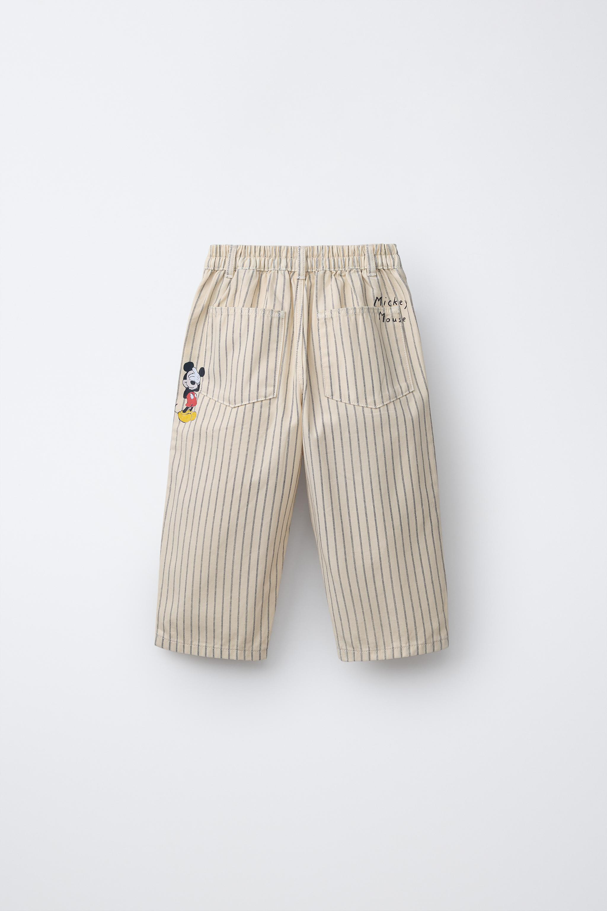 MICKEY MOUSE \u00a9 DISNEY RELAXED CANVAS PANTS | Zara US