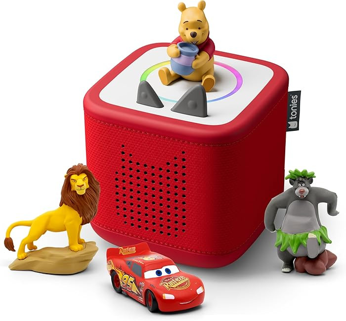 Toniebox 2 Audio Player Disney Bundle for Kids 3+ with Lightning McQueen, Simba, Winnie The Pooh,... | Amazon (US)
