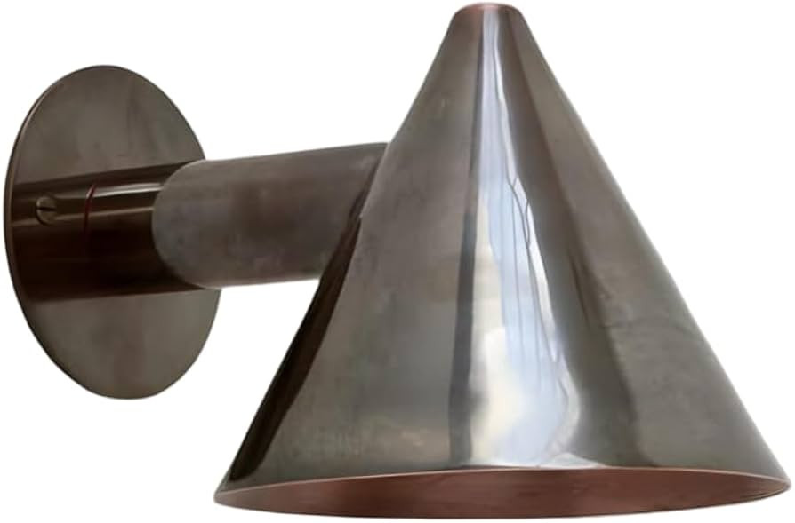 Mid-Century Brass Cone Wall Sconce Italian Modern Wall Light Fixture Sputnik Brass Wall Lamp Bedr... | Amazon (US)