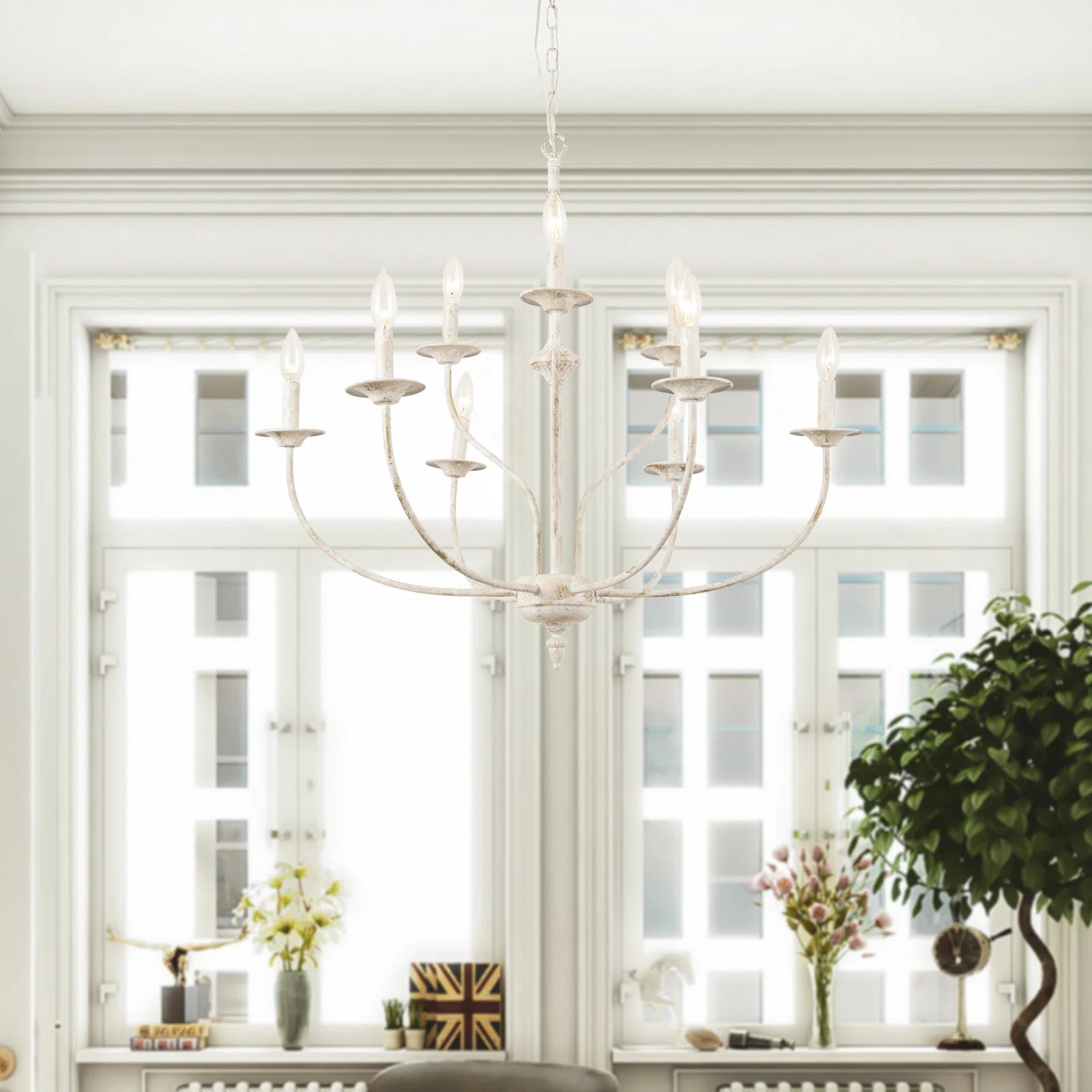 Maroneia 9 - Light 31"W Candle Style Classic / Traditional Chandelier | Wayfair North America