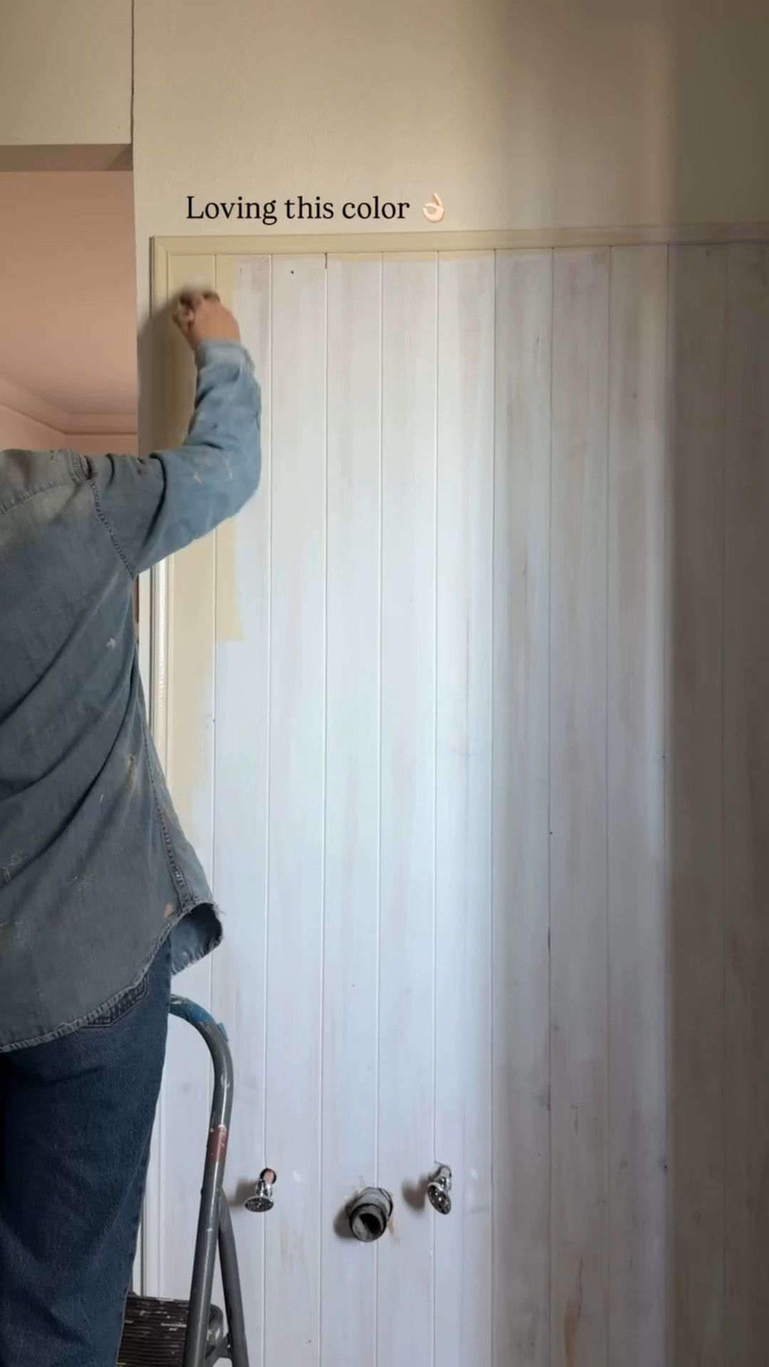 The primary bathroom renovation continues 🎨

#LTKHome #LTKdayinmylife