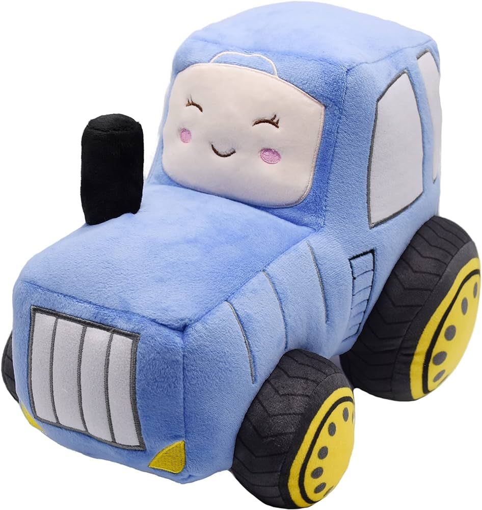 Soft Plush Tractor Stuffed Truck Toy Super Cute Car Plushie Throw Pillow Excellent Gifts for Kids... | Amazon (US)