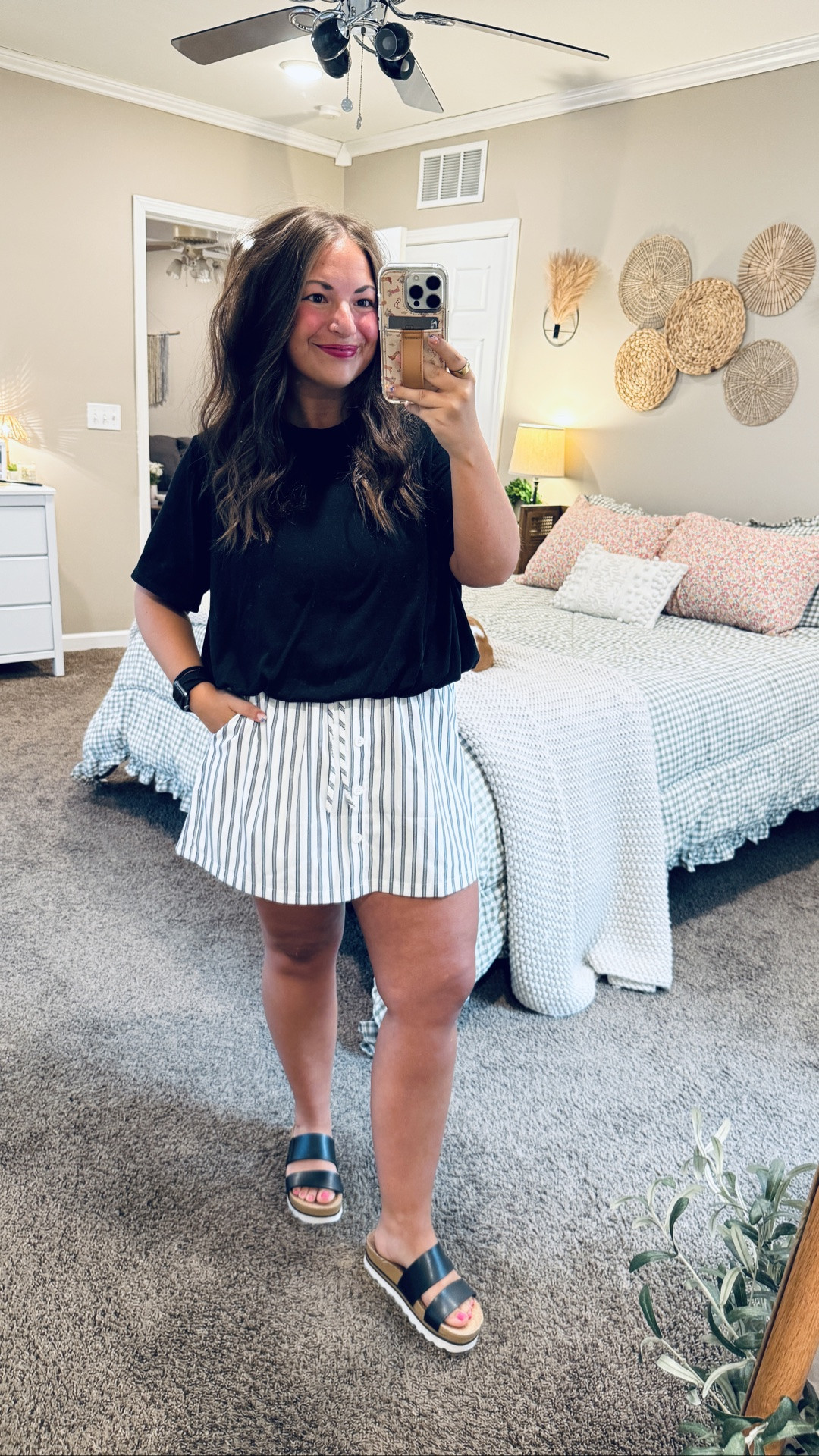 The cutest skort 🤍✨ Lightweight, breathable, & so comfortable! Plus, it has built-in shorts underneath, making it a great option for school, the office, or everyday wear. ☀️ 

 #LTKootd #LTKSeasonal #LTKMidsize
