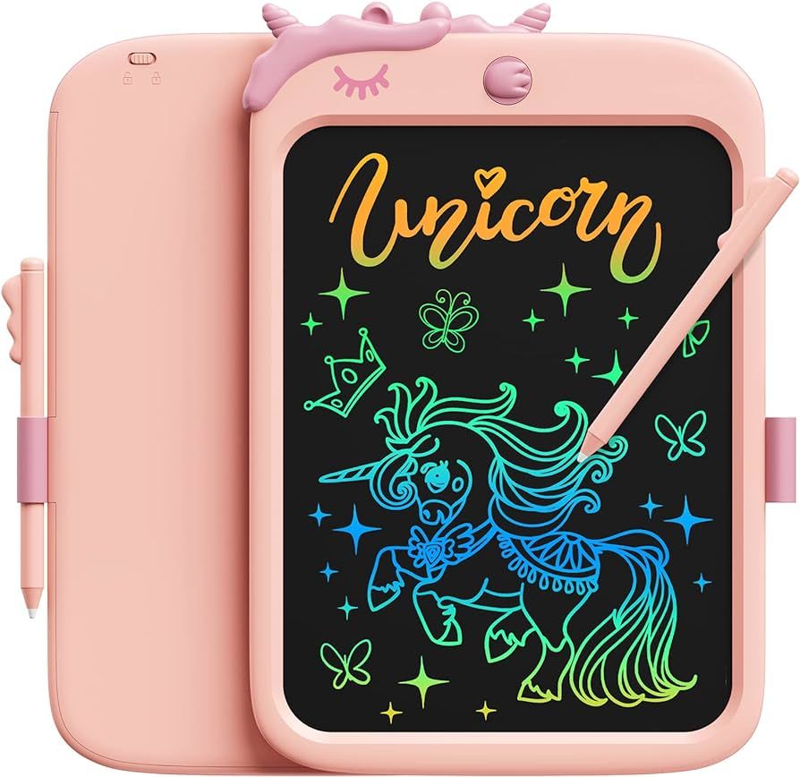 bravokids Toddler Girl Unicorn Toys Gifts - 10" LCD Writing Tablet Kids Doodle Board Drawing Lear... | Amazon (US)