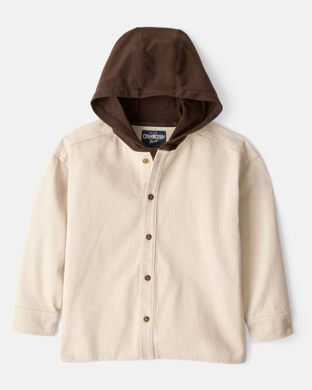 Boys Cotton Long-Sleeve Fashion Jacket - Cream | Carter's Inc