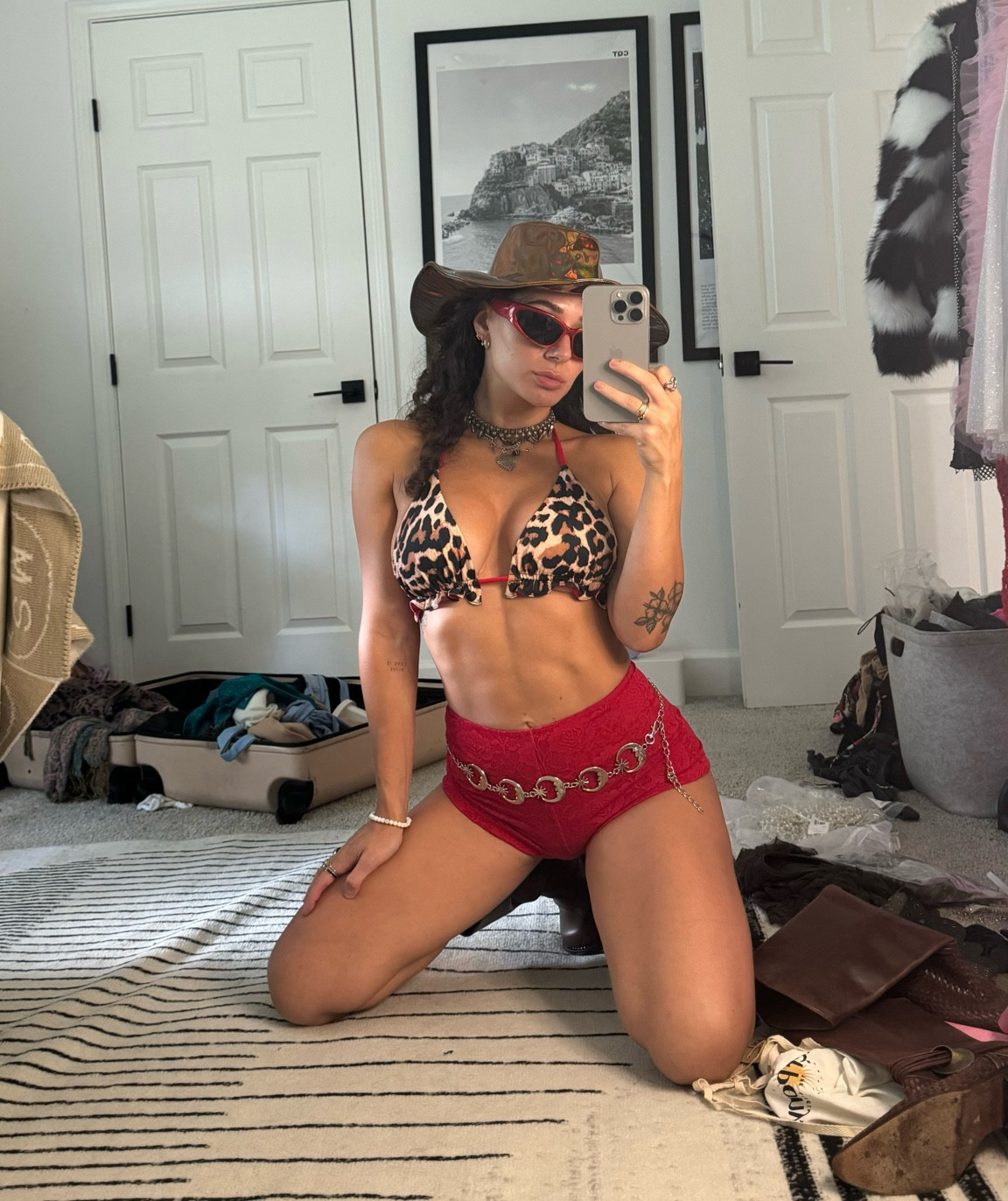 Music festival outfit Tomorrowland Belgium outfit idea red leopard print festival rave fit look style Amazon PLT petite style fashion #ltkfestival

#LTKU #LTKSwim #LTKTravel