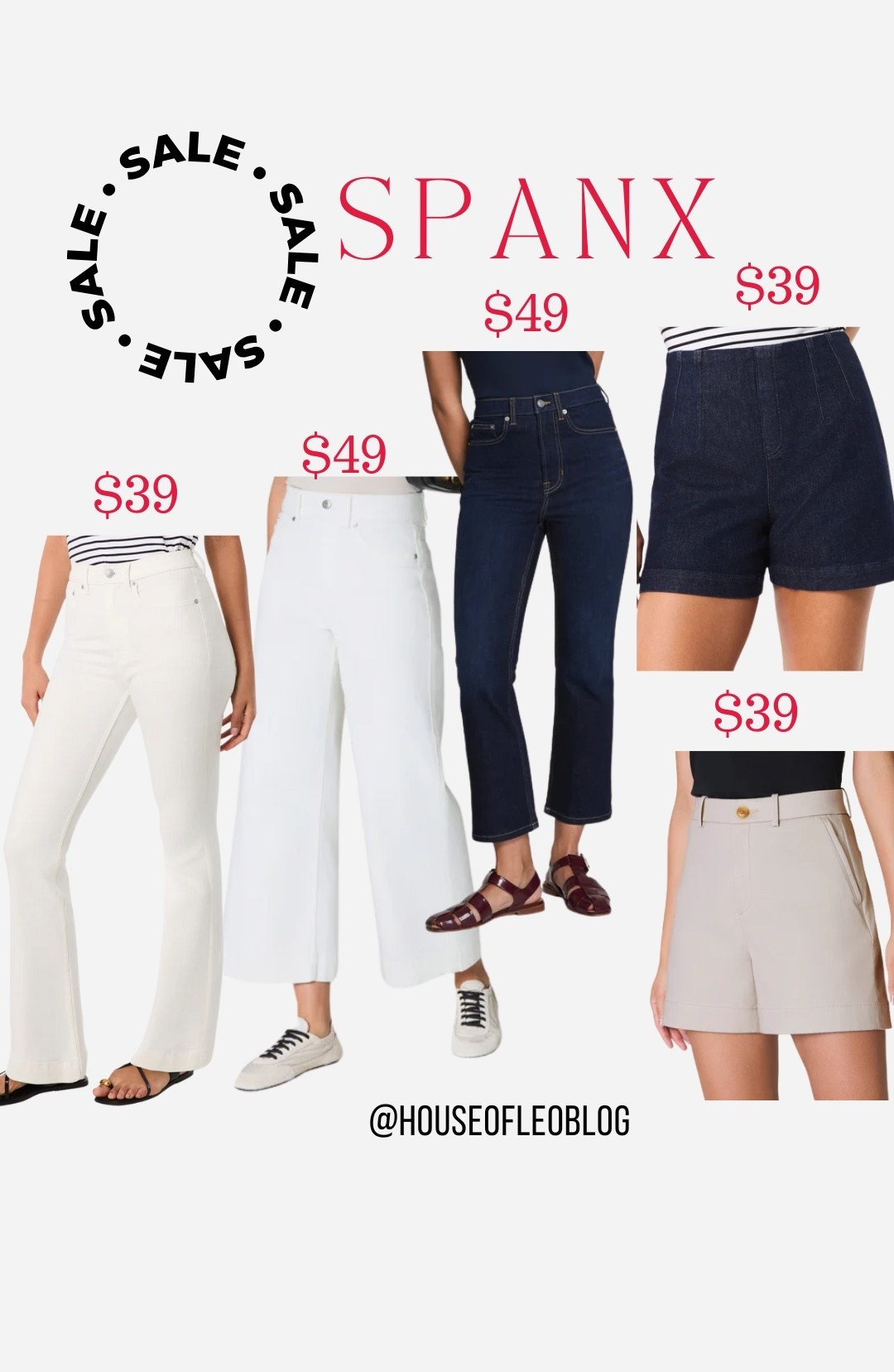 Spanx sale, white jeans, white pants, trouser shorts, twill shorts, spanx jeans 

#LTKSaleAlert