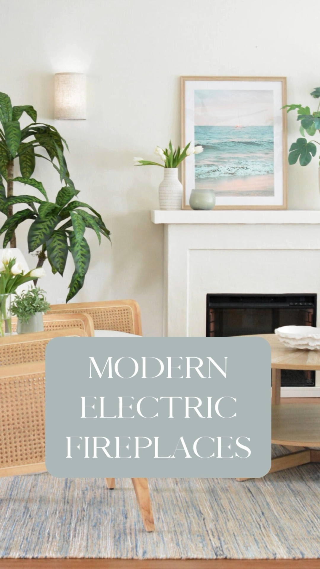 You don’t need a built in for a focal point! Modem electric fireplaces are a perfectly lovely substitute. #fireplace #focalpoint #electricfireplace #ltkinterior 

#LTKhome #LTKstyletip