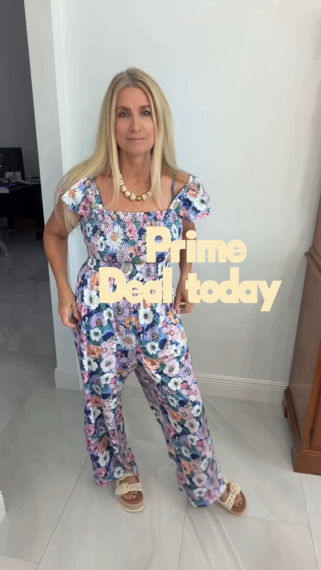 Amazon PRIME DEAL , great jumpsuit I am always reaching for , so easy and effortlessly, necklace is on prime deal as well stunning

#LTKOver40 #LTKSeasonal #LTKSaleAlert