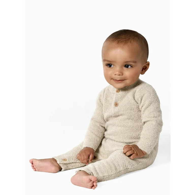 Modern Moments By Gerber Baby Unisex Knit Cardigan Sweater & Jogger Set, 2 Piece, Sizes 0/3-24M -... | Walmart (US)