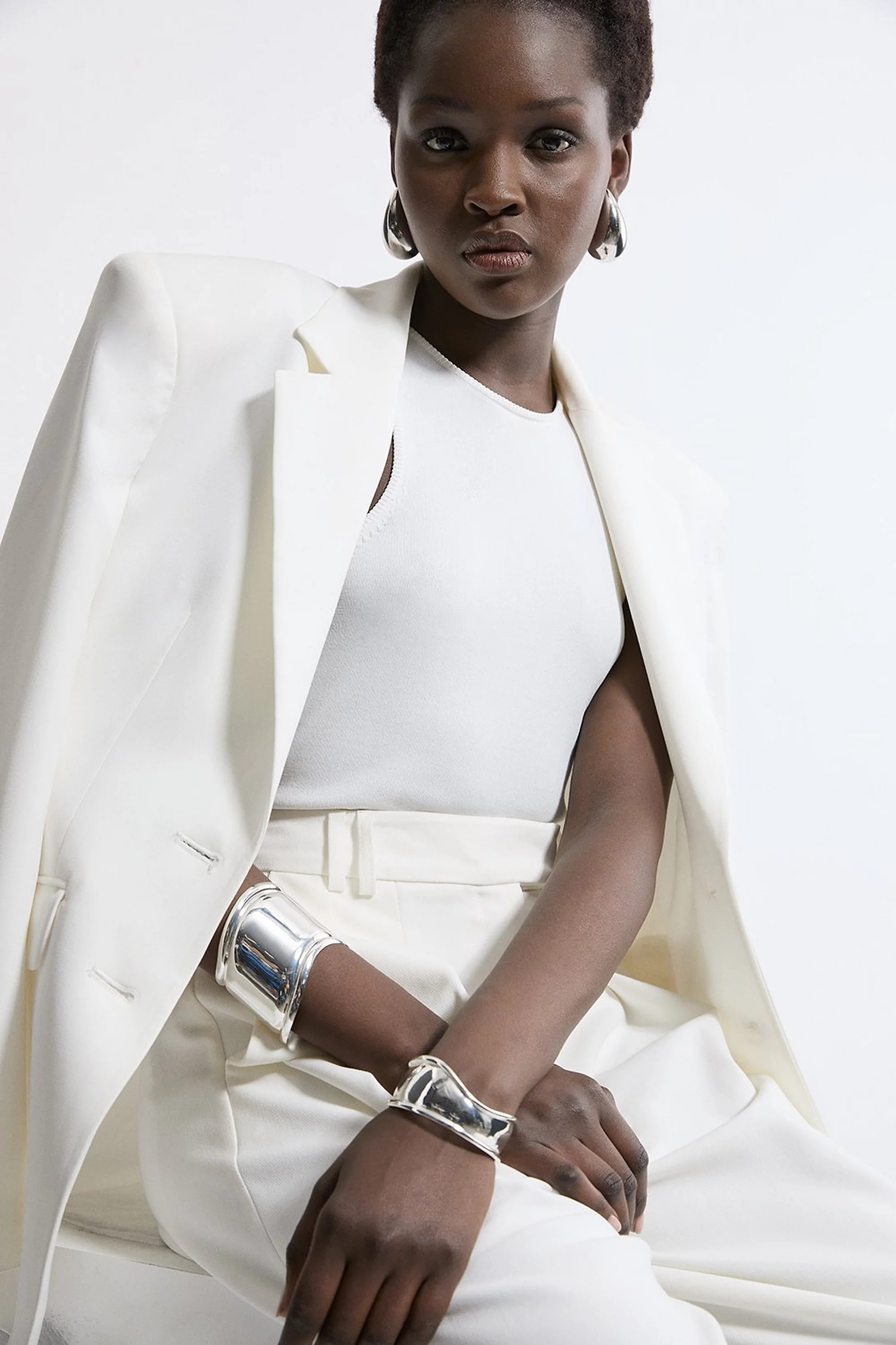 Curved Bangle Stack | Karen Millen US