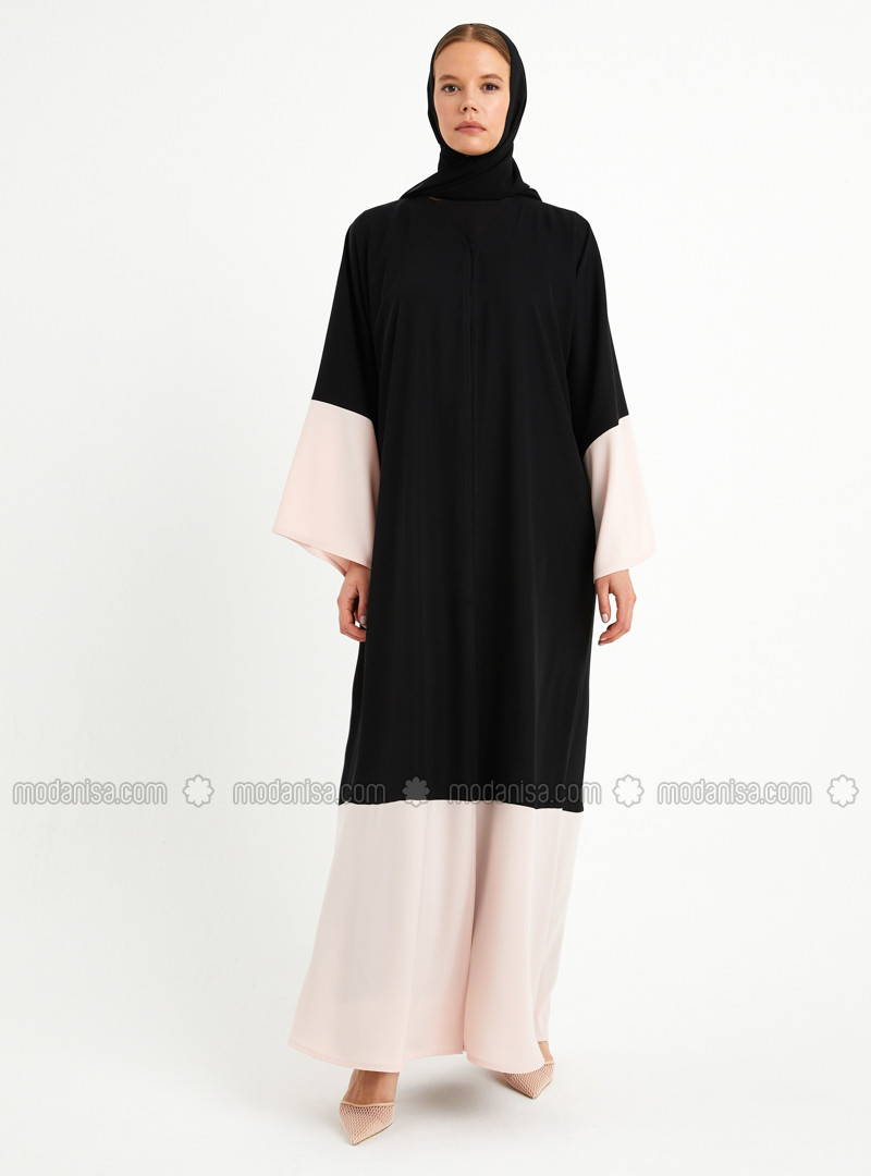 Black - Unlined - Crew neck - Abaya | Modanisa (US)