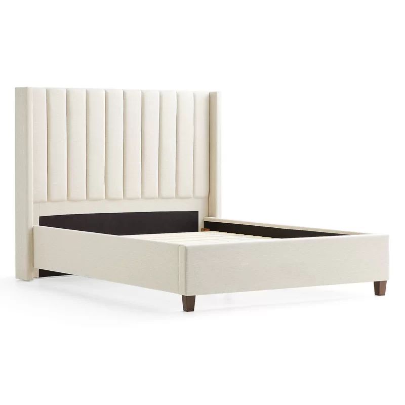 Adaliene Solid Wood Upholstered Low Profile Platform Bed | Wayfair North America