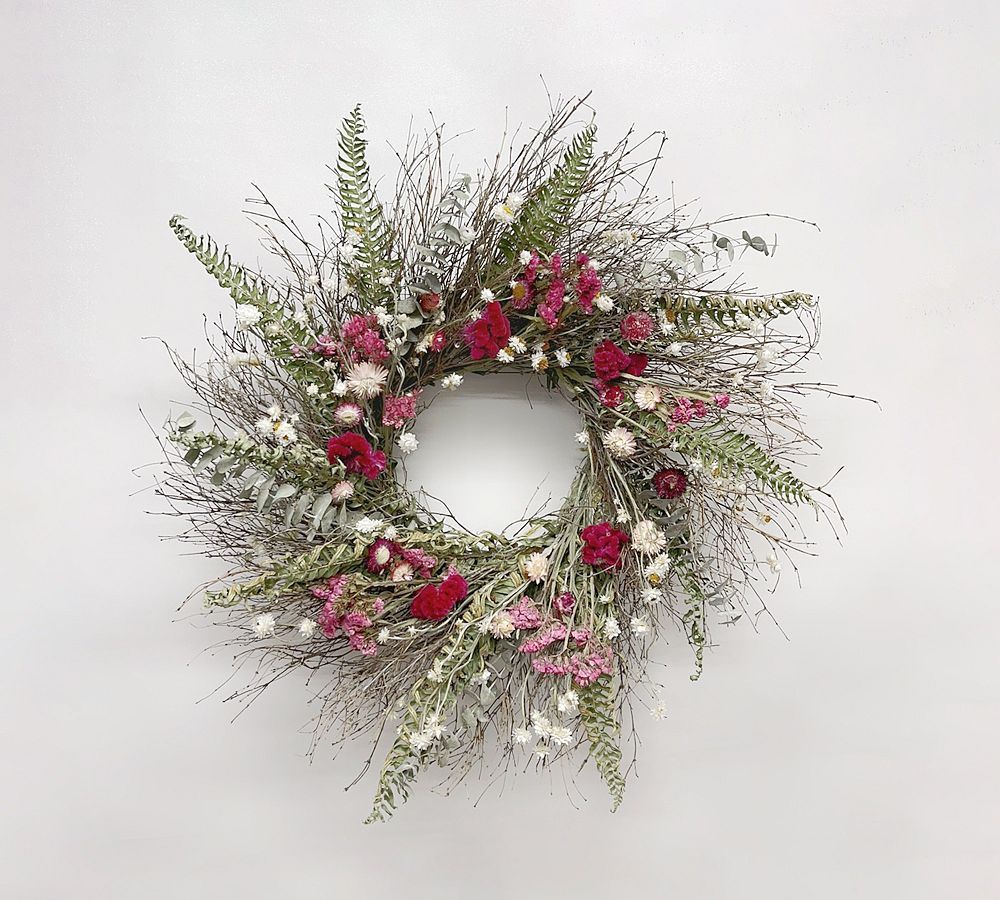 Dried Open Your Heart Dried Wreath | Pottery Barn (US)