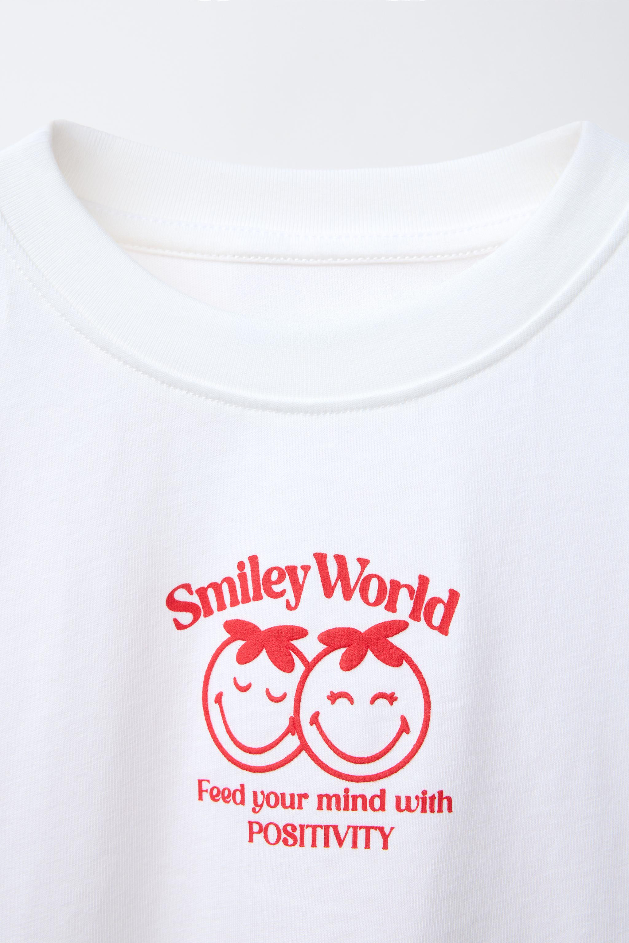 SMILEYWORLD ® PRINT AND PATCH T-SHIRT | Zara US