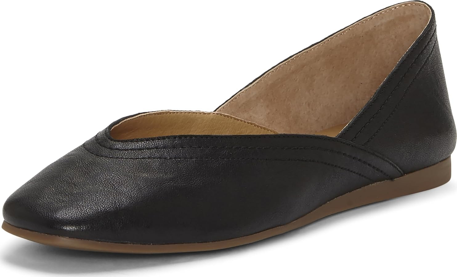Lucky Brand Women's Alba Ballet Square Toe Flats | Amazon (US)