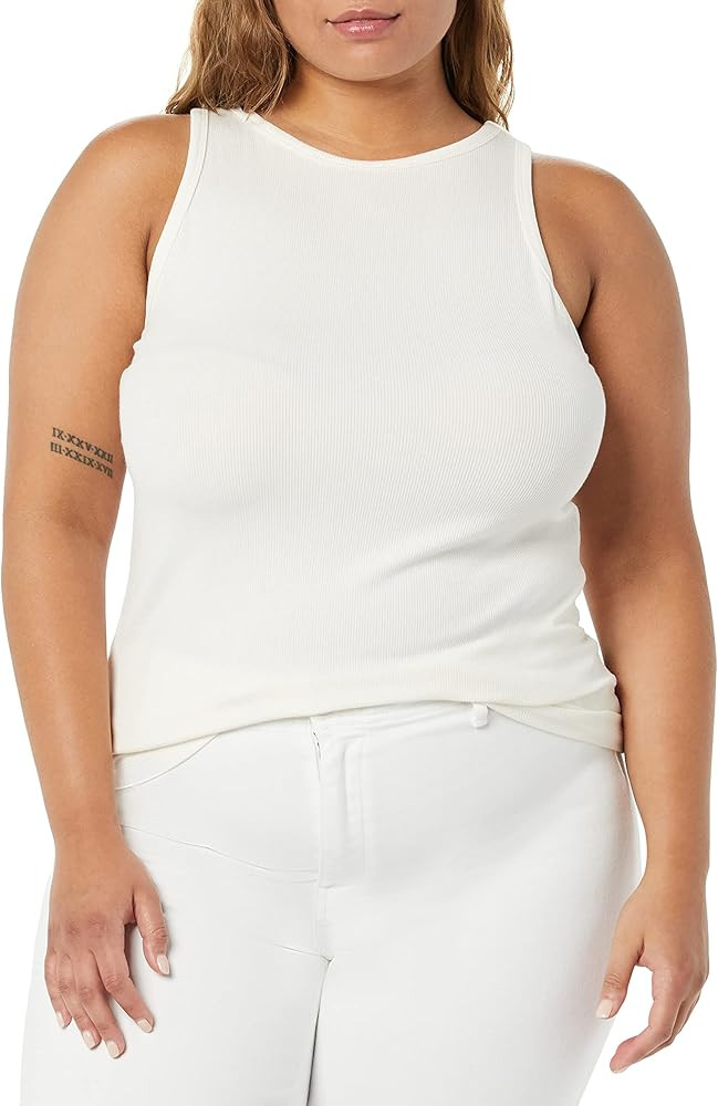 Daily Ritual Women's Fine Rib Racerfront Tank | Amazon (US)