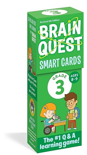 Brain Quest 3rd Grade Smart Cards Revised 5th Edition (Brain Quest Smart Cards)      Cards – Ma... | Amazon (US)