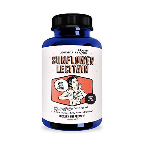 Legendairy Milk® Sunflower Lecithin, 1200mg of Organic Sunflower Lecithin per Softgel, 200 count bot | Amazon (US)