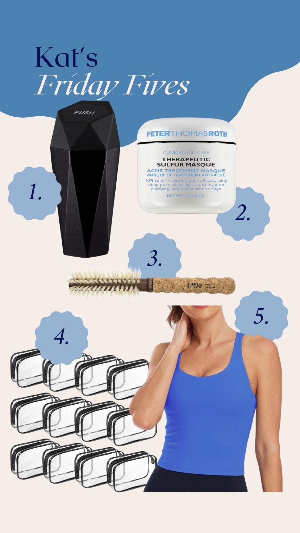 This week’s Friday Fives 5️⃣

#LTKStyleTip #LTKFindsUnder50 #LTKFindsUnder100