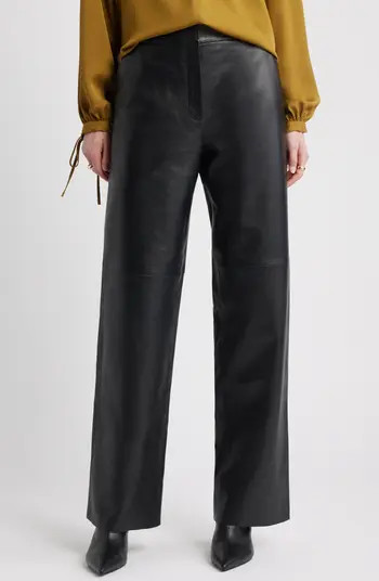 Wide Leg Leather Pants | Nordstrom
