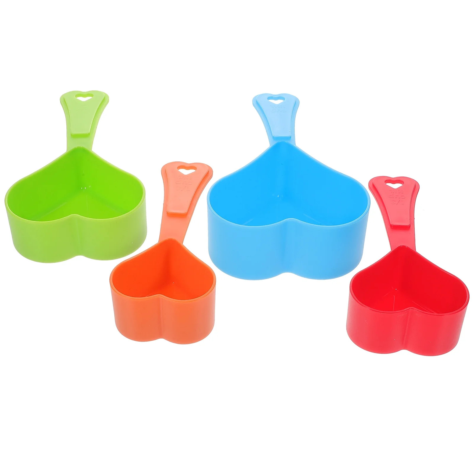 4 Pcs Liquid Measuring Cups Heart Shaped Measuring Cups Cute Measuring Spoons Heart Shaped Measur... | Walmart (US)