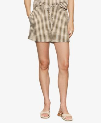 Sanctuary Women's Seersucker Gingham Shorts - Timber/collagen Gingham | Macy's