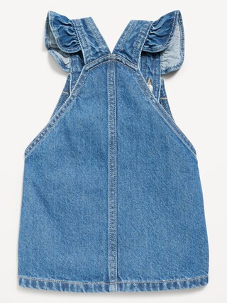 Ruffled Pocket Jean Skirtall Dress for Baby | Old Navy (US)