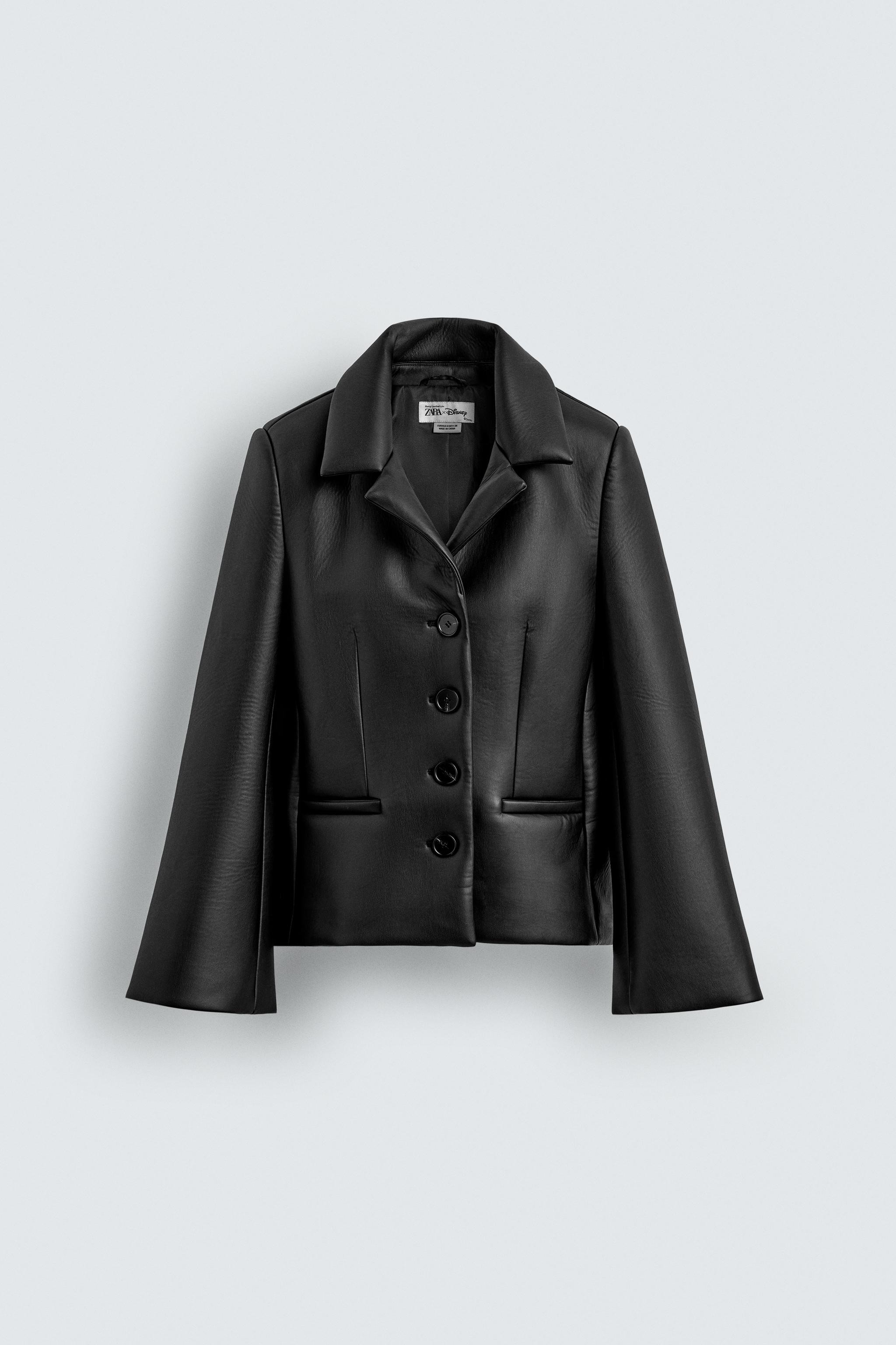 FITTED LEATHER EFFECT BLAZER HARRY LAMBERT FOR ZARA X DISNEY | Zara UK