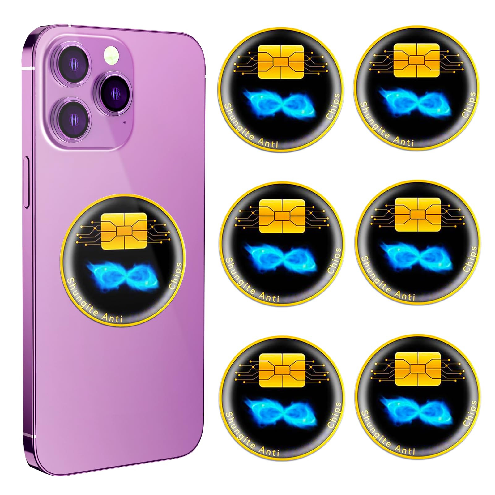 6 Pcs Cell Phone Protection Stickers Neutralizers for Smartphones, Tablets, Laptops, Computers, W... | Amazon (US)