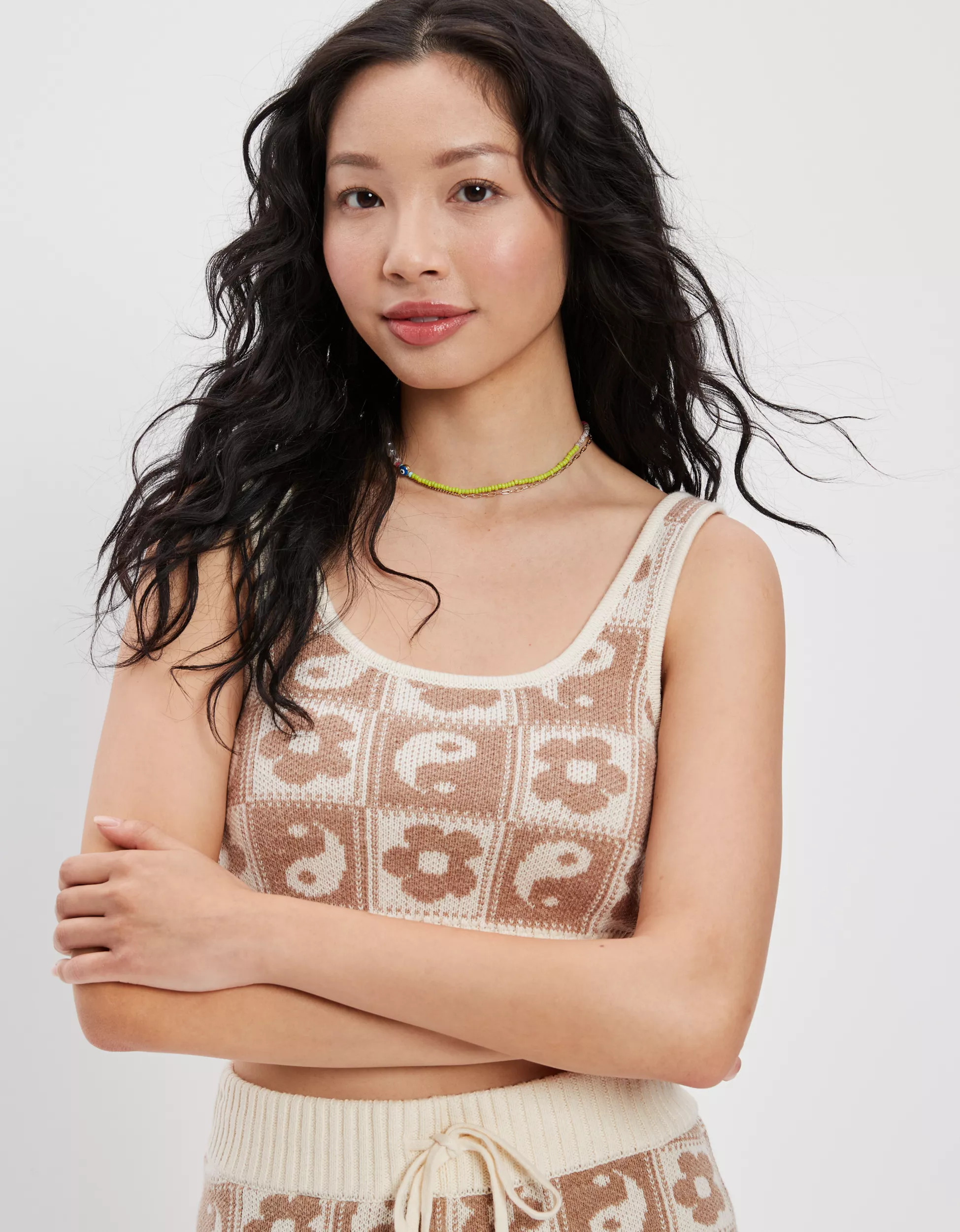 AE Yin & Yang Knit Tank Top | American Eagle Outfitters (US & CA)