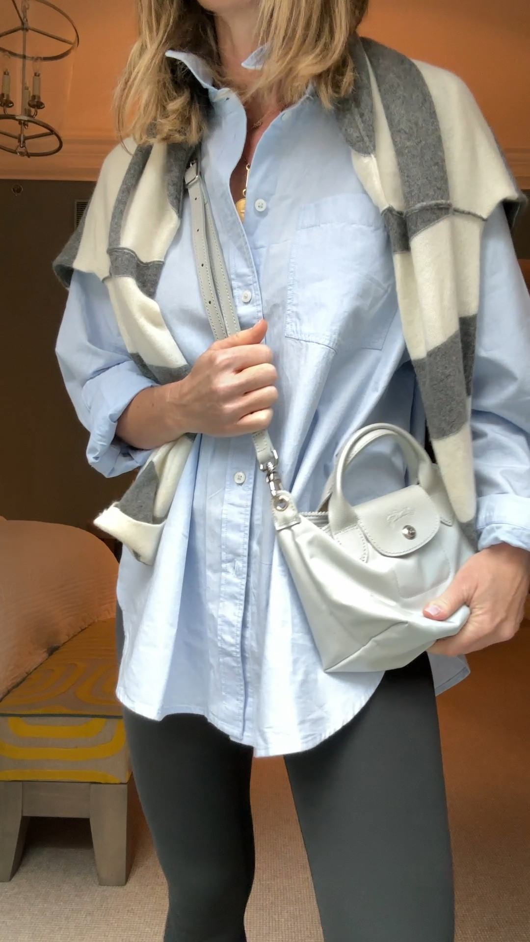 Saturday morning in the city ❤️ size small oversized shirt that is on sale! Pair with a sweatshirt or sweater over shoulders for an added layer moving into fall … 

#LTKStyleTip #LTKVideo #LTKFindsUnder100