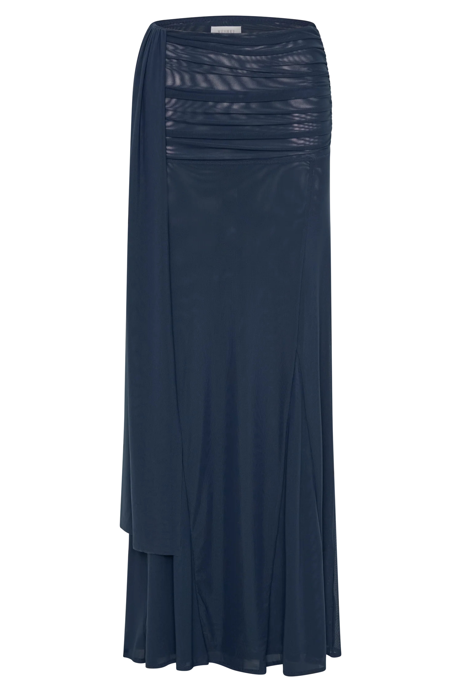 Arna Mesh Maxi Skirt - Midnight Blue | MESHKI US