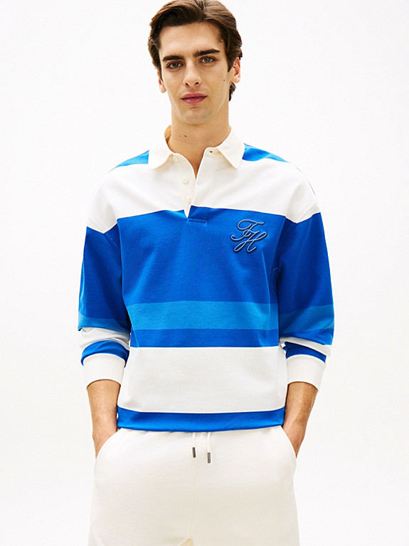 Stripe Relaxed Rugby Shirt | Tommy Hilfiger UK