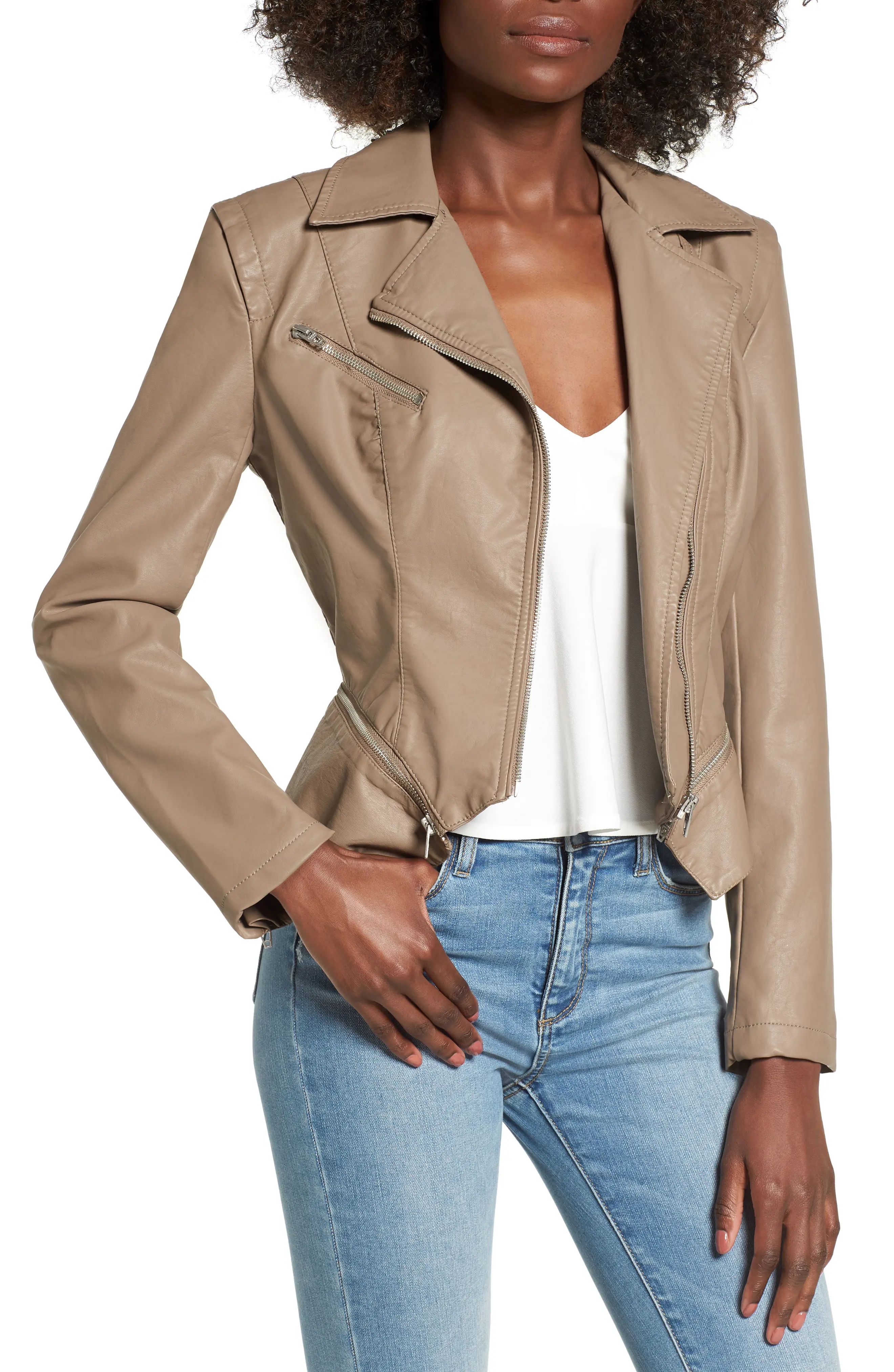 Faux Leather Moto Jacket | Nordstrom