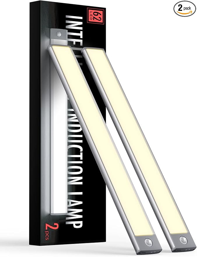 Under Cabinet Lights, Rechargeable battery operated lighting , Wireless Motion Sensor Light indoo... | Amazon (US)