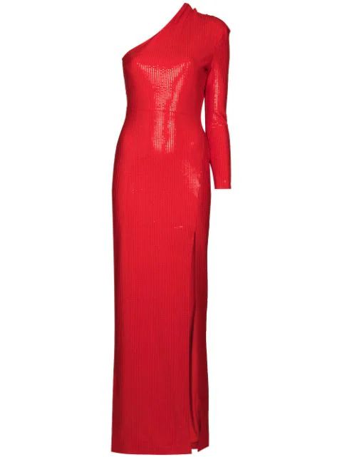 Monroe one-shoulder maxi dress | Farfetch (US)