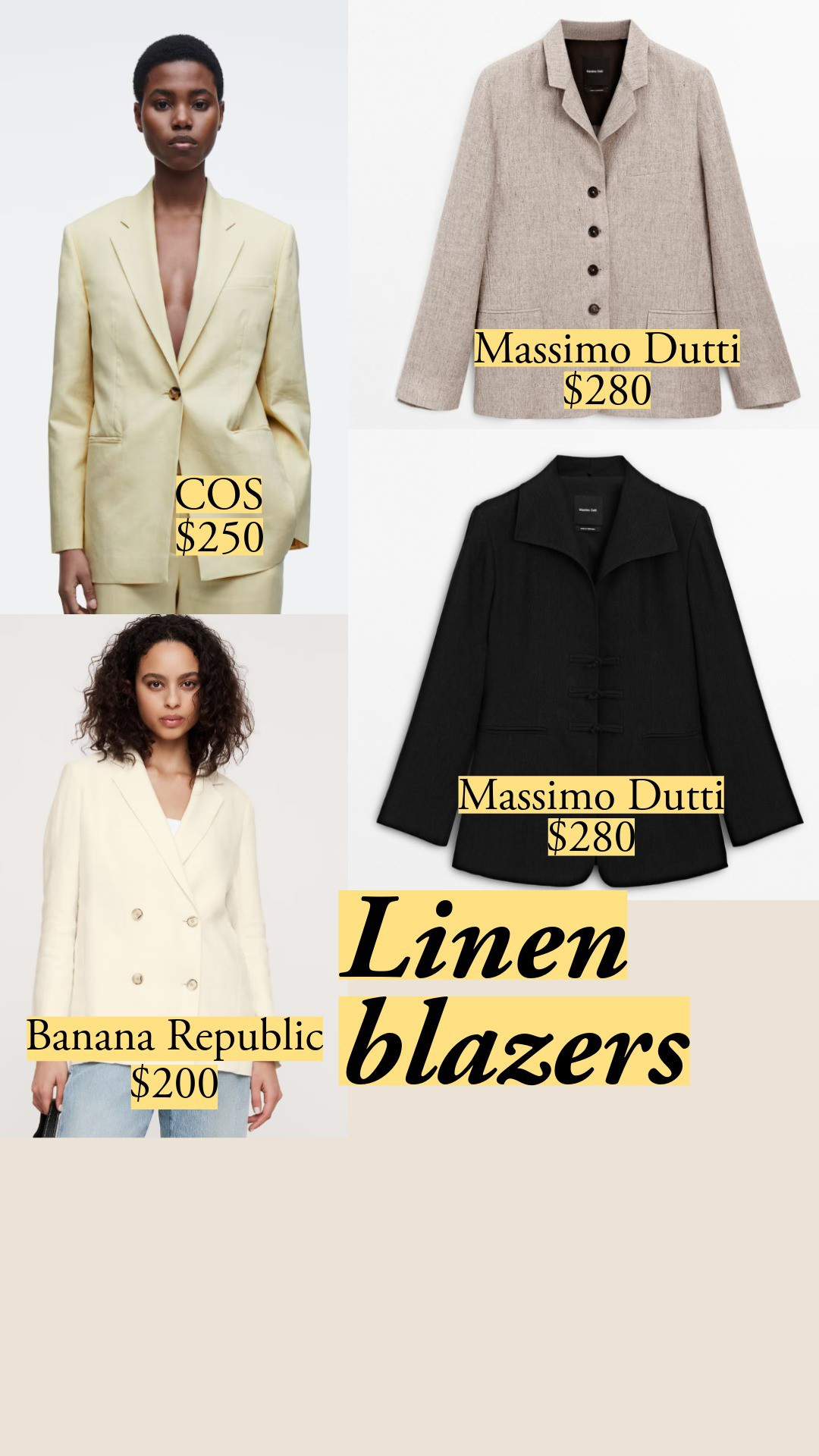 Lino | linen | Blazers | Mango | Massimo Dutti | Cos | Banana Republic 🧥

#LTKStyleTip #LTKWorkwear #LTKSaleAlert