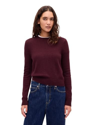 GAP womens Cashsoft Crewneck Pullover Sweater Tuscan Red XL | Amazon (US)