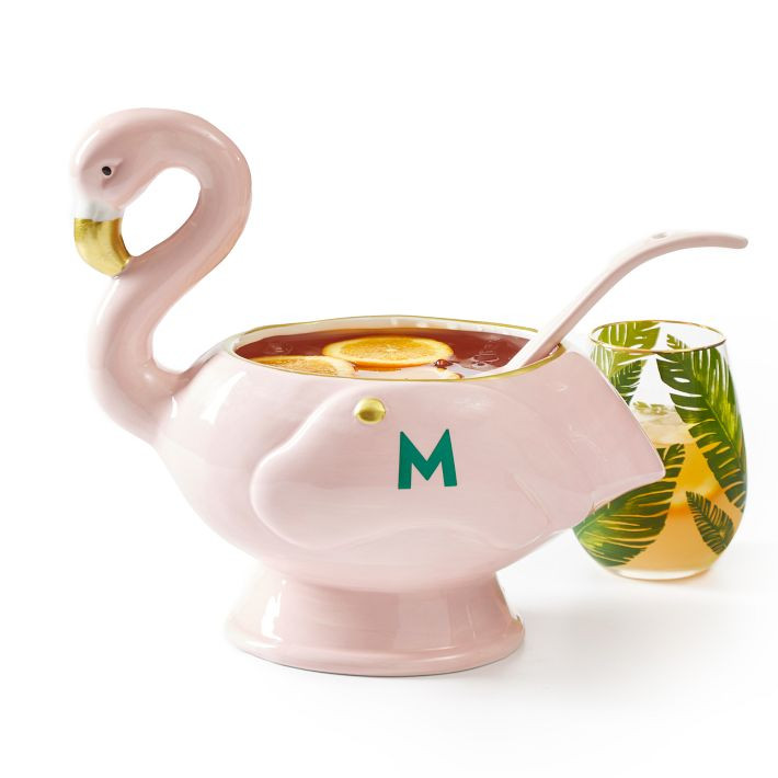 Flamingo Punch Bowl and Ladle Set | Mark and Graham