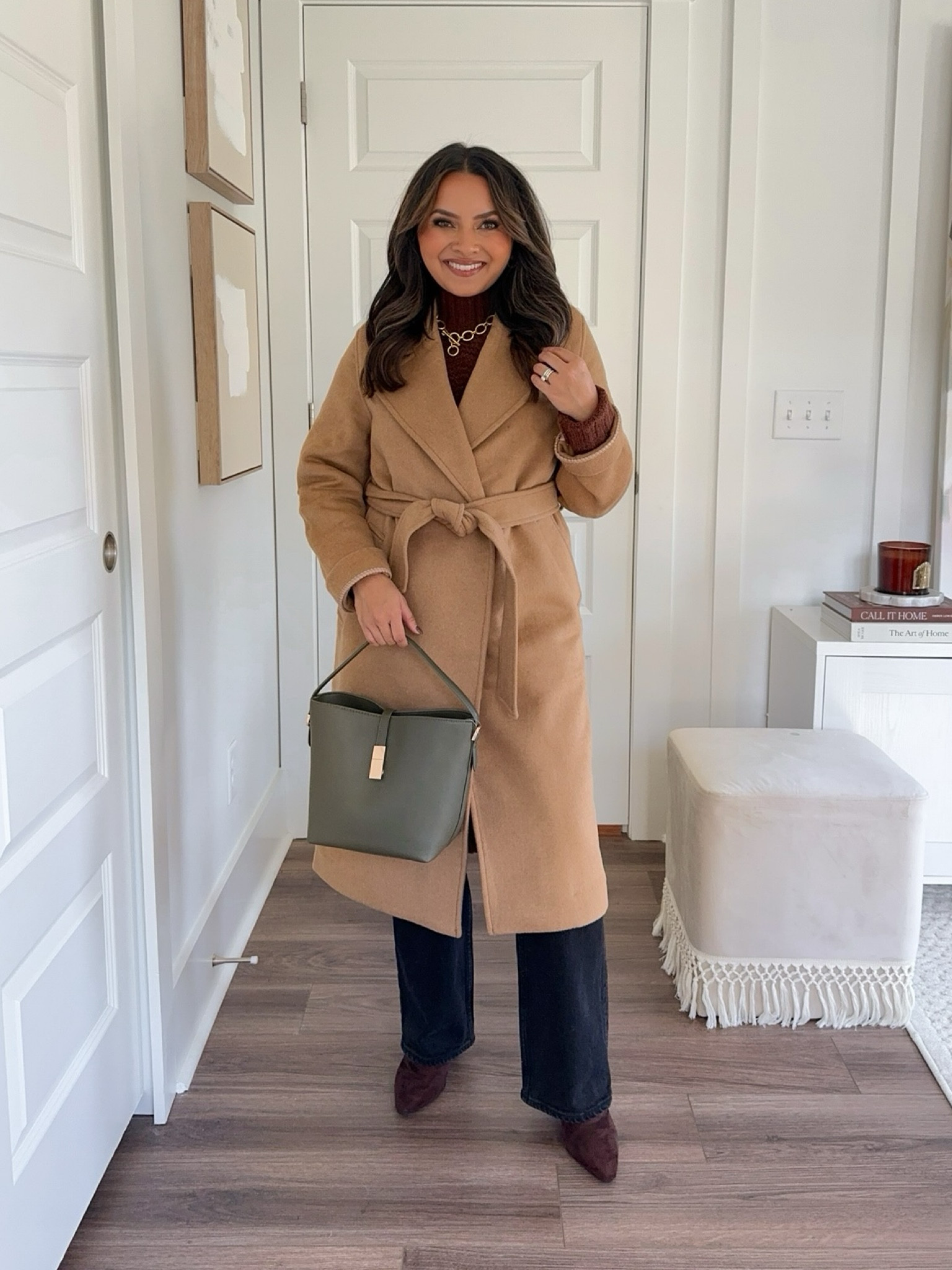 Gray sweater top size XS petite TTS 
Great sweater  pants size XS petite TTS
Camel wool trench coat size XXS TTS - sized down a size since this is in regular sizing
Brown turtleneck sweater size XS TTS 
Black jeans size 26 short TTS 
Brown boots size 5 TTS 
Lip gloss shade brown sugar 

Fall outfit 
Fall style 
Fall shoes 
Trench coat 
Winter outfit 
Thanksgiving outfit 

Honey Sweet petite 
Honeysweetpetite

Comment SHOP below to receive a DM with the link to shop this post on my LTK ⬇ https://liketk.it/4VRXG #ltkstyletip #ltkholiday #ltkseasonal

#LTKHoliday #LTKStyleTip #LTKSeasonal